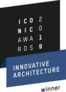 Logo zwycięzcy konkursu Iconic Awards Innovative Architecture 2019