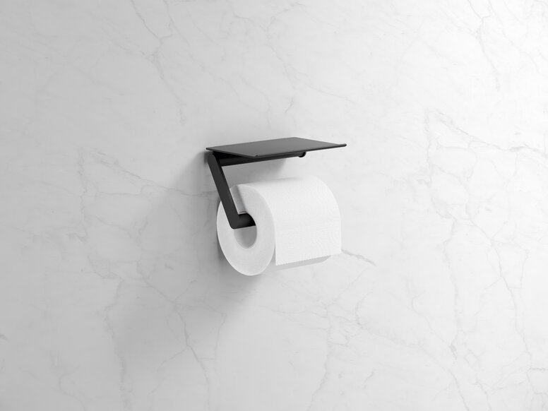 Distributeur de papier toilette de couleur noire