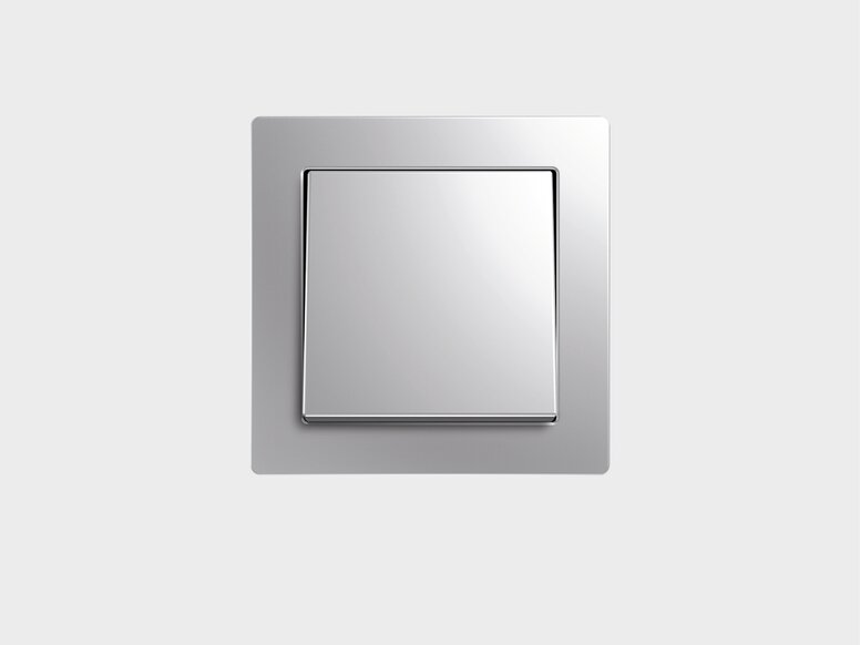 Square stainless steel light switch