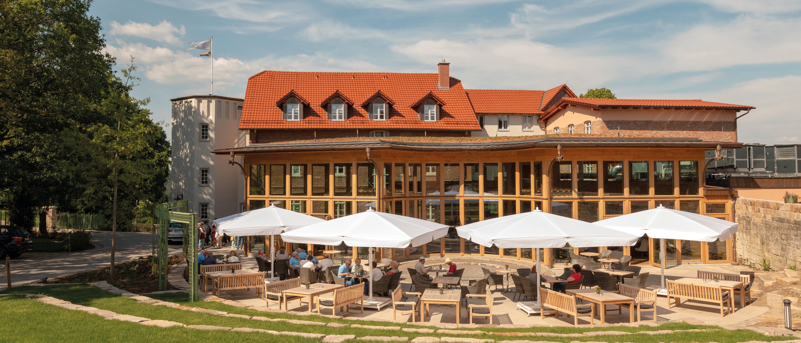 Extérieur de la maison des fontaines du château de Landau